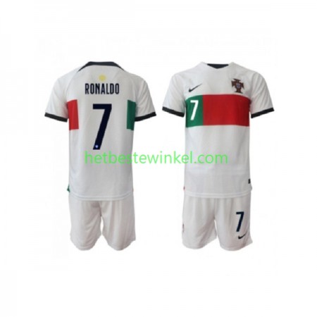 Portugal Ronaldo 7 Voetbalshirts Kind Uit WK 2022(+ Korte broeken)